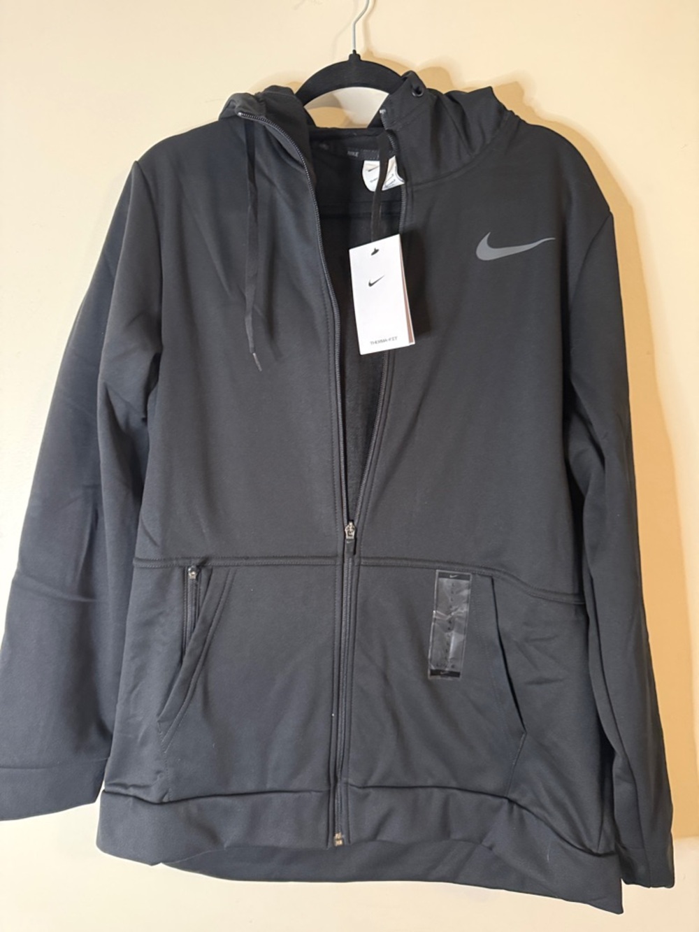 Nike Black Performance Full-Zip Hooded Jacket